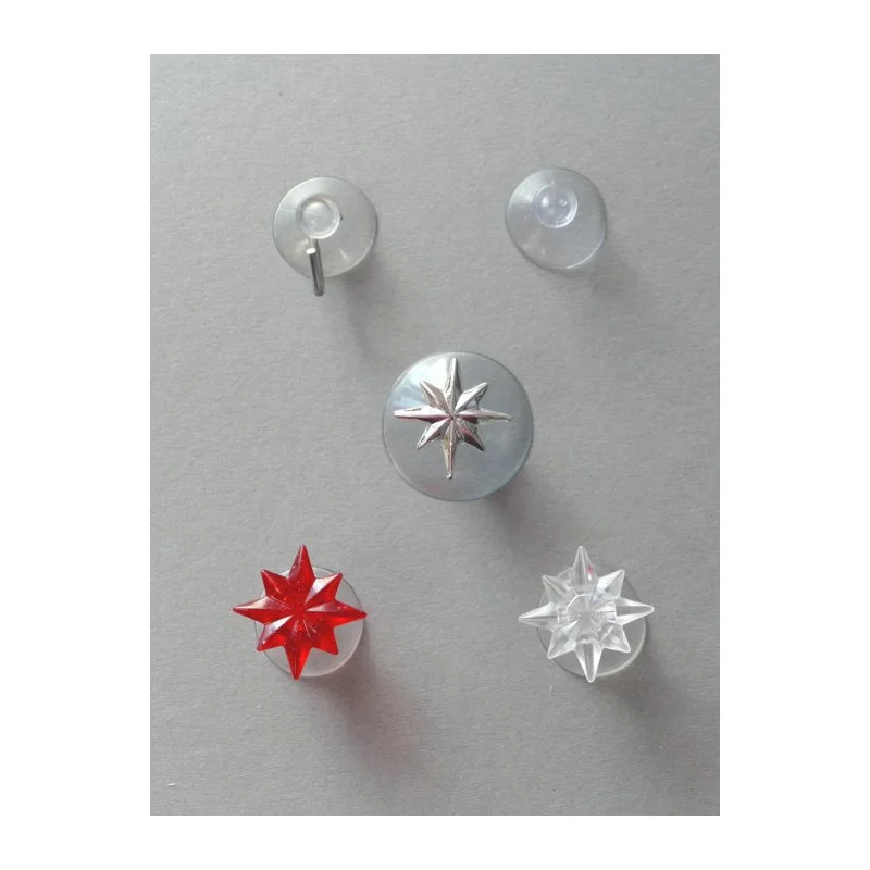 Verschiede Saughaken für die einfache Befestigung von Fensterbilder