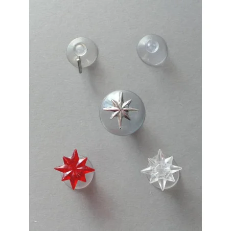 Verschiede Saughaken für die einfache Befestigung von Fensterbilder