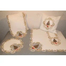 Tischwäsche Tannenbaum auf Organza