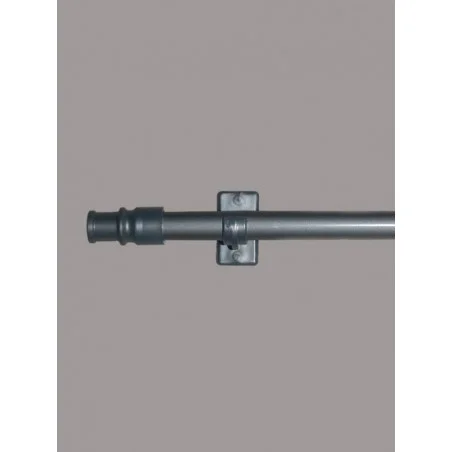 Ausziehbare Caféhausgarnitur in silber-matt inkl. Befestigungsmaterial