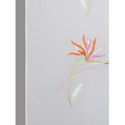 Schiebepaneele Strelitzie farbig detail