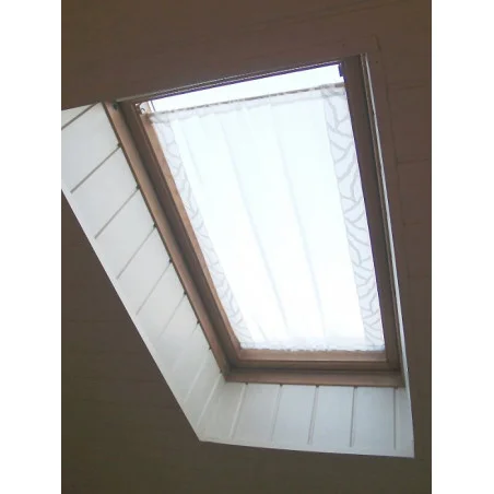 Spanngardine Elenia in weiß