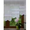 Elegant besticktes Raffrollo Luna Clipstore Plauener Spitze