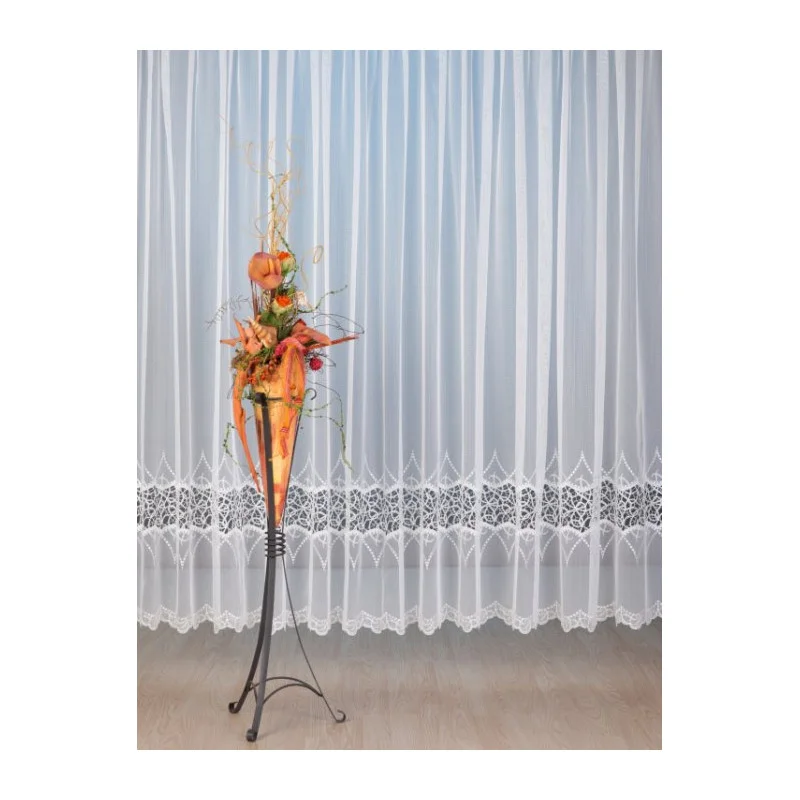 Spitzenstore Adriana in weiß-anthrazit