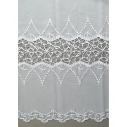 Spitzenstore Adriana in weiß-anthrazit detail