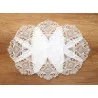 Zeitlose naturfarbenen Tischwäsche Elena mit Plauener Spitze in vielen Größen