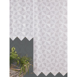 Modern bestickter Flächenvorhang Dunja Plauener Spitze 63x185 cm