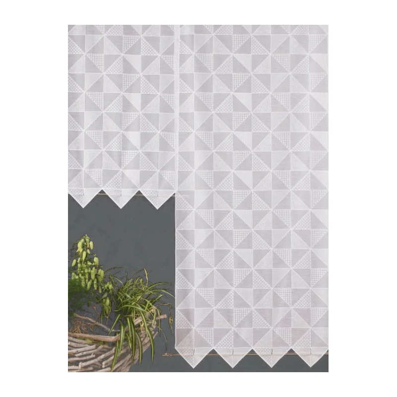 Modern bestickter Flächenvorhang Dunja