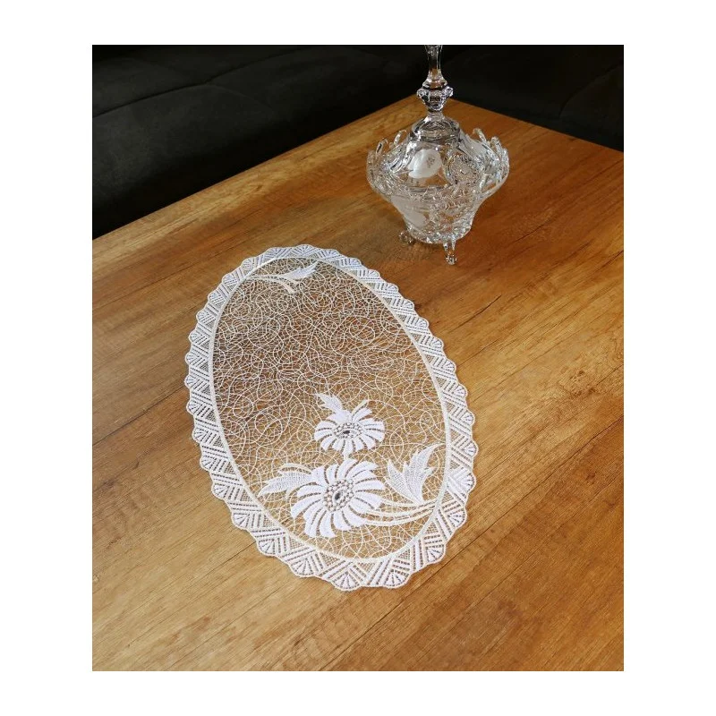 Plauener Spitzendecken Antonia oval