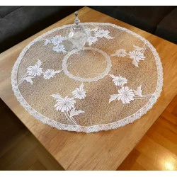 Plauener Spitzendecken Antonia 60 cm rund