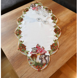 Hochwertige Tischwäsche Herbstzauber mit Plauener Spitzen-Motiven Läufer