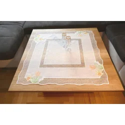 Traumhafte Tischwäsche Frühlingsstrauss mit Plauener Spitze