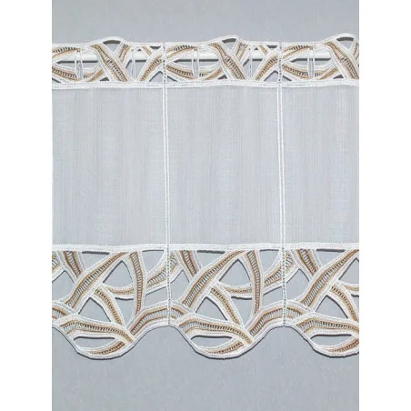 Spitzengardine Faith in beige-braun