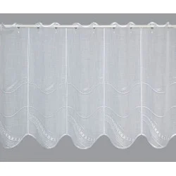 große stickerei-Kurzgardine Greta in weiß