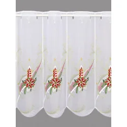 Bestickte Scheibengardine...