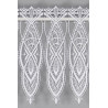 Zeitlose weiße Plauener Spitzengardine Sophia