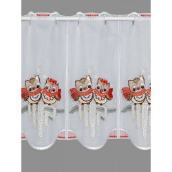 Scheibengardine Eulenpärchen