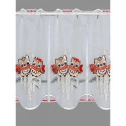 Scheibengardine Eulenpärchen