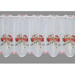 Scheibengardine Eulenpärchen schmal