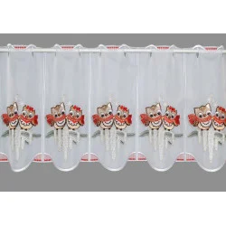 Scheibengardine Eulenpärchen schmal