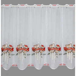 Scheibengardine Eulenpärchen breit