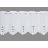 Bistrovorhang in Weiß aus Plauener Spitze mit eleganten Durchbrüchen für stilvolle Heimtextilien. 30 cm hoch
