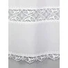Weiße Plauener Spitzengardine Maja 45 x 100 cm