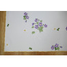 Elegante Tischwäsche Veilchen in weiß 23x68 cm