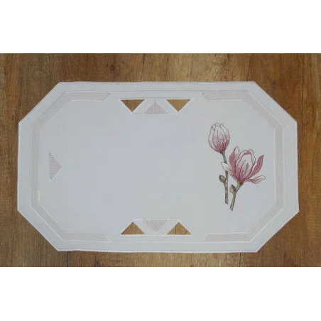 Stickereidecken Moderne Magnolie klein