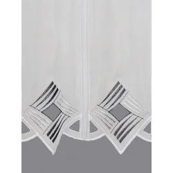 Kurzgardine Gracy in anthrazit detailbild