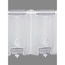 Ansprechende Spitzenstickerei-Scheibengardine Ruby