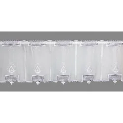 Ansprechende Spitzenstickerei-Scheibengardine Ruby