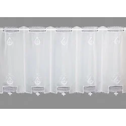 Ansprechende Spitzenstickerei-Scheibengardine Ruby