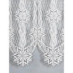 Spitzengardine Schneekristalle detail