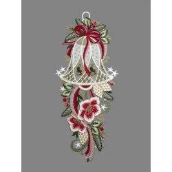 Dekorativ verzierte große Weihnachtsglocke