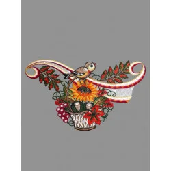 Korb mit Sonnenblume