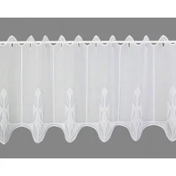 Kurzgardine Ricarda in weiß groß