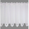 Eleganter Kurzstore Liliane in weiß Plauener Spitze 60 cm