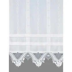Raffgardine Amy mit Plauener Spitzen-Abschluß