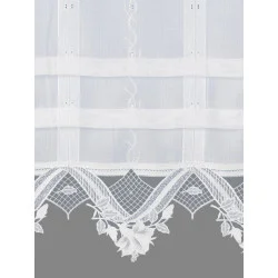 Raffgardine Amy mit Plauener Spitzen-Abschluß