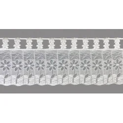 Spitzengardine Margery in natur Deko