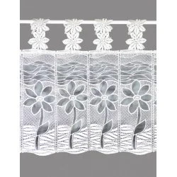 Spitzengardine Margery in weiß