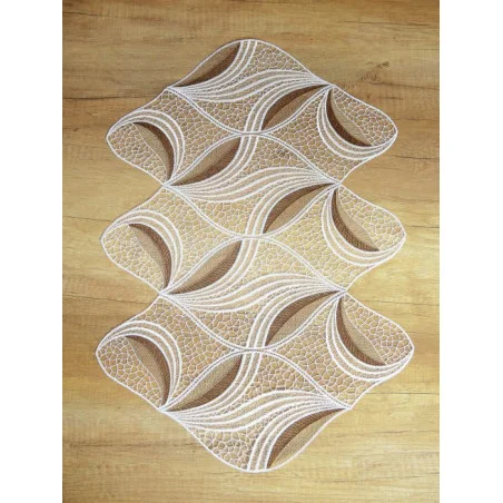 Spitzenläufer Larisa in beige-braun