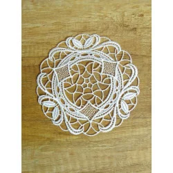 Spitzendecken Fleur klein rund