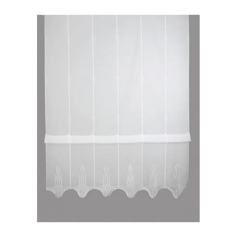 Raffrollo Ricarda in weiß