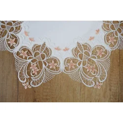 Zarte Plauener Spitzendecken Desiree in 2 Farben