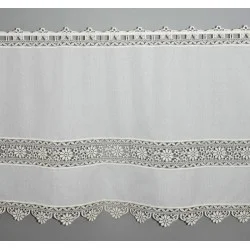 Landhausgardine Annie in cremeweiß breit