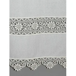 Landhausgardine Annie in cremeweiß Detailbild