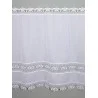 Zarte Spitzengardine Lisann in weiß