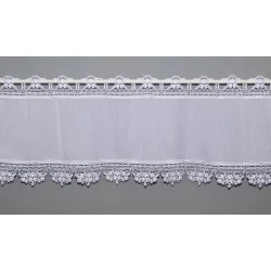 kleine Spitzengardine Lisann in weiß